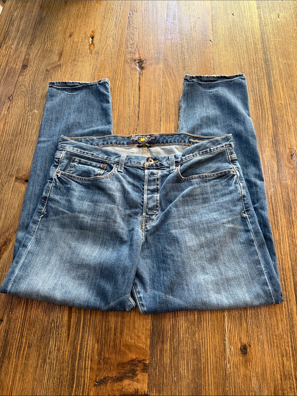 Lucky Brand Straight Leg Blue Denim Jeans